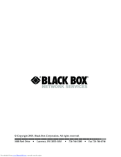 Black Box KV7003A User Manual