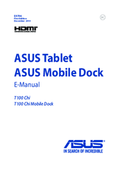 Asus T100 Chi Mobile Dock E-Manual
