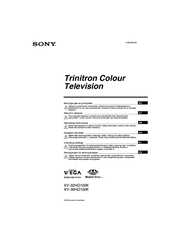 Sony Trinitron KV-36HQ100K Operating Instructions Manual