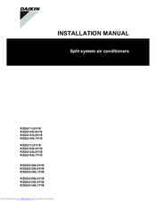 Daikin RZQSG100L8V1B Installation Manual