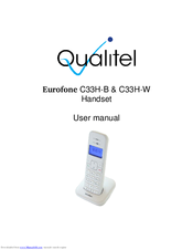 Qualitel Eurofone C33H-W User Manual