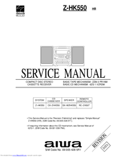 Aiwa SX-WZHK550 Service Manual