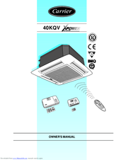 Carrier 40KQV Owner's Manual