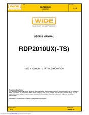 Wide RDP2010UX(-TS) User Manual
