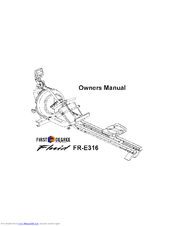 First Degree Fluid FR-E316 Owner's Manual