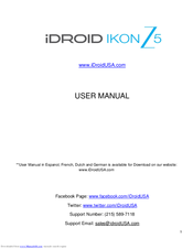 iDROID IKON Z5 User Manual