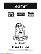 ACME IM-250 SP User Manual