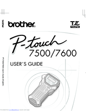 Brother P-TOUCH 7600 User Manual