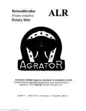 Agrator ALR Instruction For Operation And Maintenance