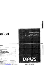 Clarion DC425 Owner's Manual