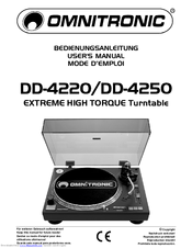 Omnitronic DD-4250 User Manual
