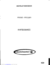 Kelvinator KHFB336HSG Instruction Book