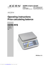 KERN RFB Operating Instructions Manual