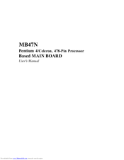 Shuttle MB47N User Manual