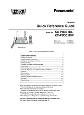 Panasonic KX-PD301DW Quick Reference Manual