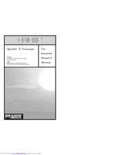 Sunrise Medical Quickie Ti Titanium User Instruction Manual & Warranty