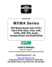 CyberResearch MXMA series User Manual