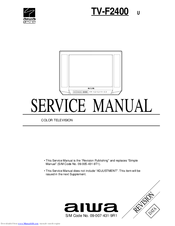 Aiwa TV-F2400 Service Manual