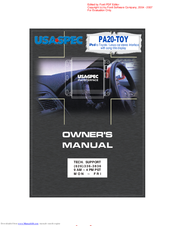 usa-spec PA20-TOY Owner's Manual