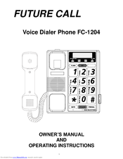 Future Call FC-1204 Owner's Manual And Operating Instructions