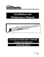 Chamberlain HL410-11 Installation And Maintenance Manual