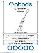 Abode ASVC4001 pro+ User Manual