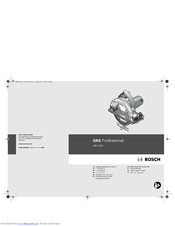Bosch GKS 190 Operating Instructions Manual