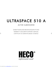 Heco ULTRASPACE 510 A Owner's Manual