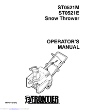 Frontier ST0521E Operator's Manual