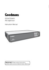 Goodmans GFSAT200HD Instruction Manual