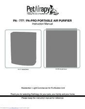 PetAirapy PA - 777 Instruction Manual