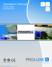 Proluxe Progrill CS1500 Operation Manual