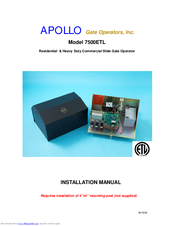 Apollo 7500ETL Installation Manual
