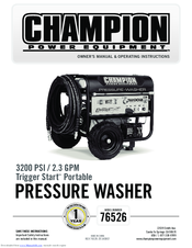 Champion 76526 Owner's Manual & Operating Instructions