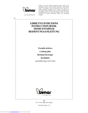 Bimar EKP9 Instruction Book