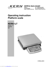 KERN ILT 120K1DM Operating Instructions Manual