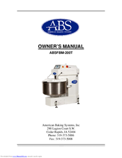ABS ABSFBM-200T Owner's Manual