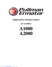 pullman Ermator A2000 Operating Instructions Manual