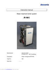 deconta D 110L Instruction Manual