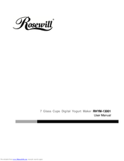Rosewill RHYM-13001 User Manual