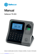 Safescan TA-655 Manual