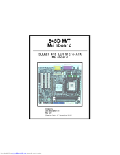 VIA Mainboard 845D-MVT User Manual