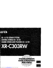 Aiwa XR-C303RW Operating Instructions Manual