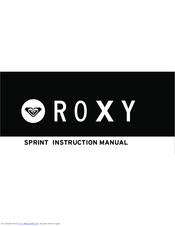 Roxy Sprint Instruction Manual