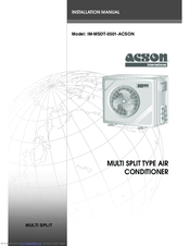 Acson IM-MSDT-0501-ACSON Installation Manual