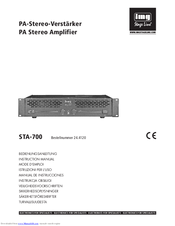 IMG STAGE LINE STA-700 Instruction Manual