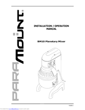 Paramount Fitness BM10 Installation & Operation Manual