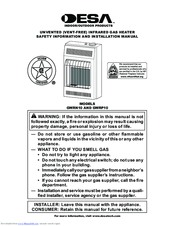 Desa GWRN10 Safety Information And Installation Manual