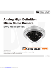 Digital Watchdog DWC-MC753WTIR User Manual