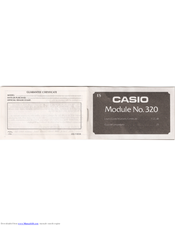 Casio 320 User Manual